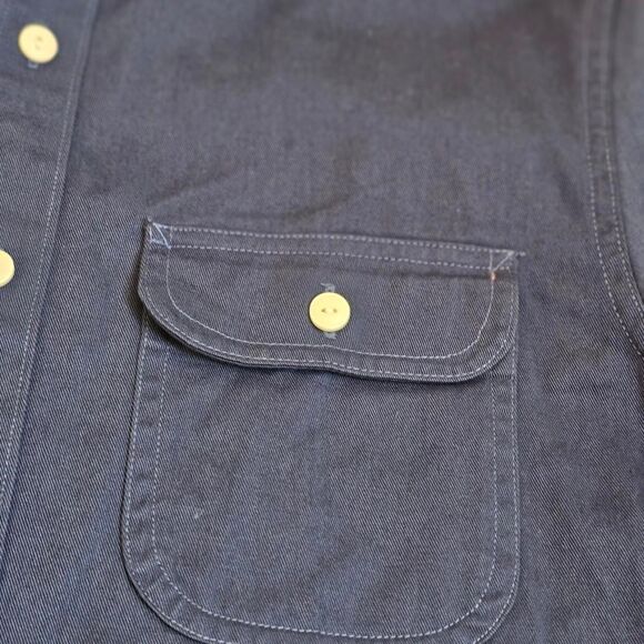 J. Crew Men's Navy Button Down Shirt - Picture 3 of 4
